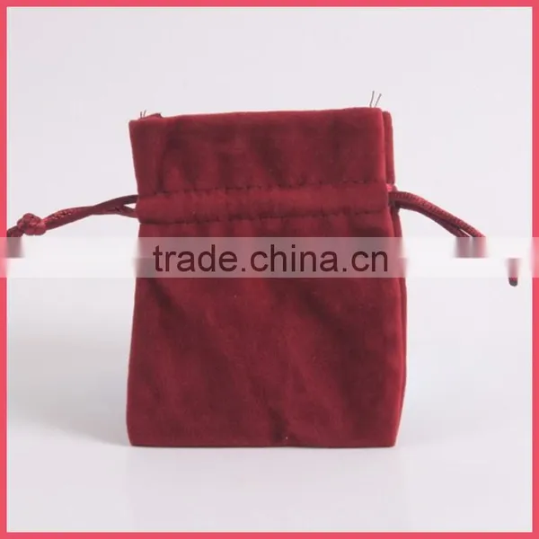 2014 Hot Sell Small Velvet Drawstring Pen Bags Wholesale