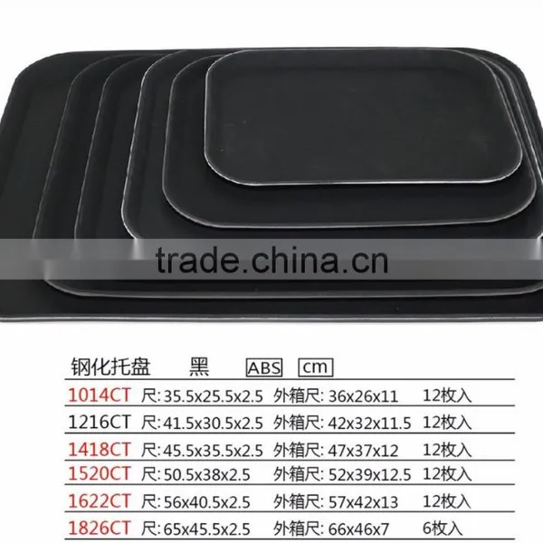 Factory Direct Non Slip Plastic Serving Tray With Fiberglass Art photo-4