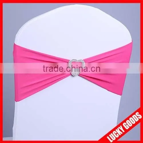 Wholesale Light Purple Spandex Chair Cover Chair Band With Buckle photo-5