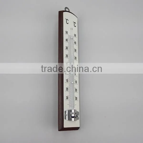 Mahogany Practical Wood Thermometer photo-5