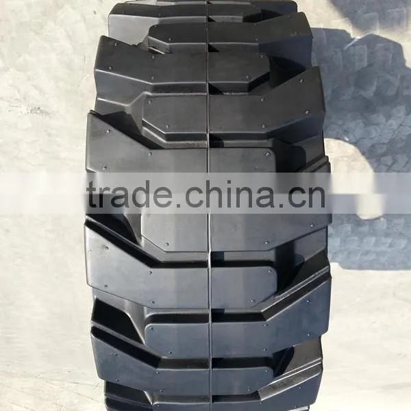 Tyre Factory in China Produce Solid Tire With Wheel for Bobcat Skidsteer photo-3