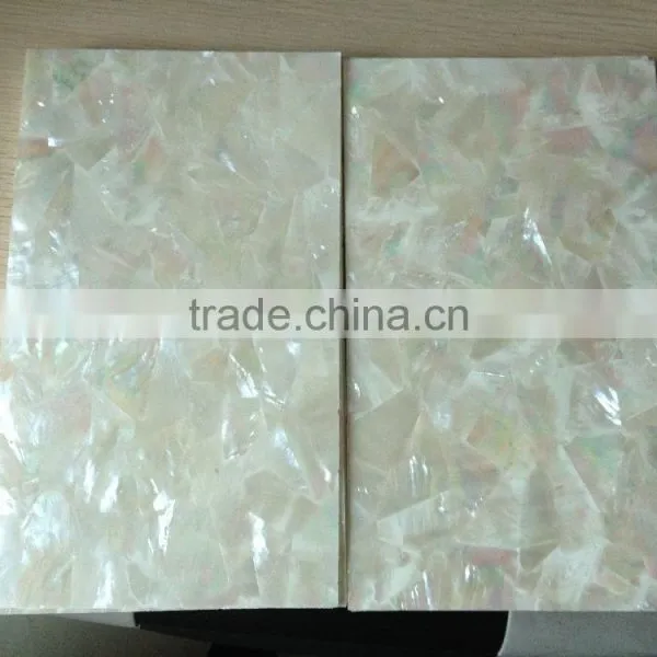 Irregular Triangle White Lip Mother of Pearl Shell Veneer photo-2