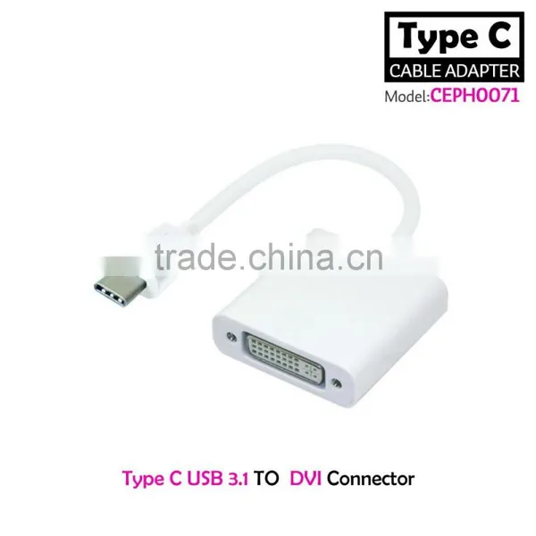 NEW USB-C Type C USB 3.1 Male to DVI 1080P Monitor Adapter Cable for Macbook photo-5