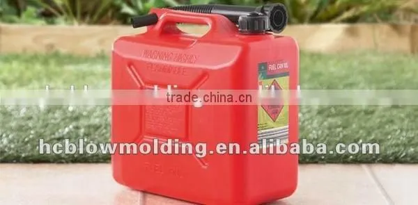 OEM Blow Molding 5L Plastic Unleaded Fuel Can With Pourer Jerry Cans Hdpe Huizhou Facatory photo-2
