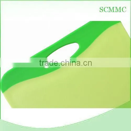 Non-slip Antimicrobial TPE Handle Plastic Cutting Board photo-5
