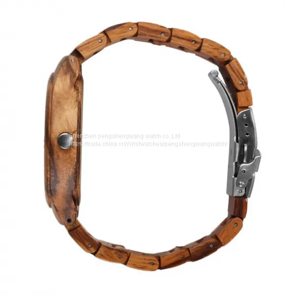 Wooden Watch 2017 Bamboo Zebrano Wood New Fashion Watch photo-2