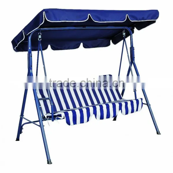 264001 Outdoor Patio Steel Fabric Hammock Swings With Canopy photo-2