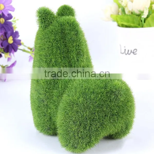 Creative Potted Decor Handcraft Flocking Artificial Alpaca Animals photo-3
