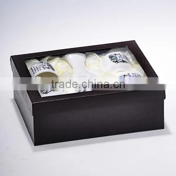 Haonai Wholesale Chinese Style Ancient Ceramic Flagon Wine Set photo-6