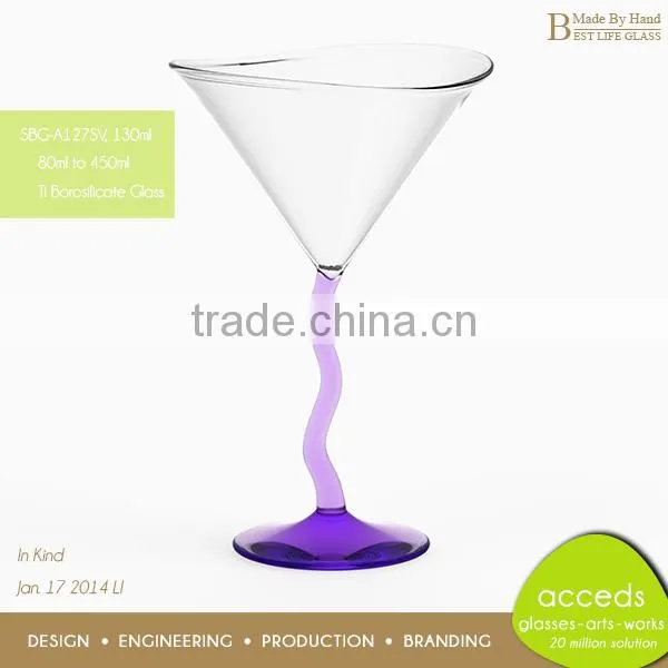 Novelty Purple Glass Drinking Cup photo-5