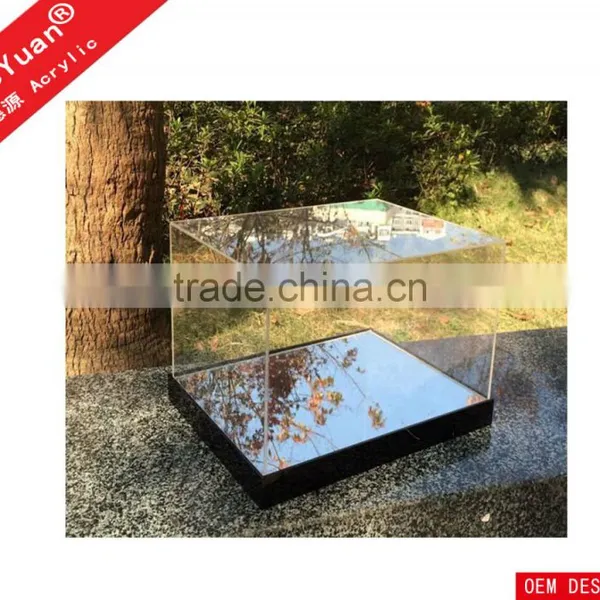 Custom Transparent Acrylic Shoes Box With Mirror Board Base photo-2