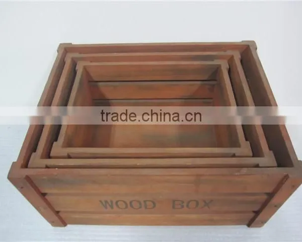 Unfolding Paulownia Wooden Crate for Bottles Egg Fruit photo-5