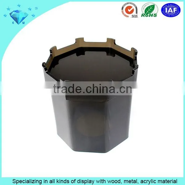 Custom High Quality Black Acrylic Tissue Tray With Legs & Bathroom Container photo-6