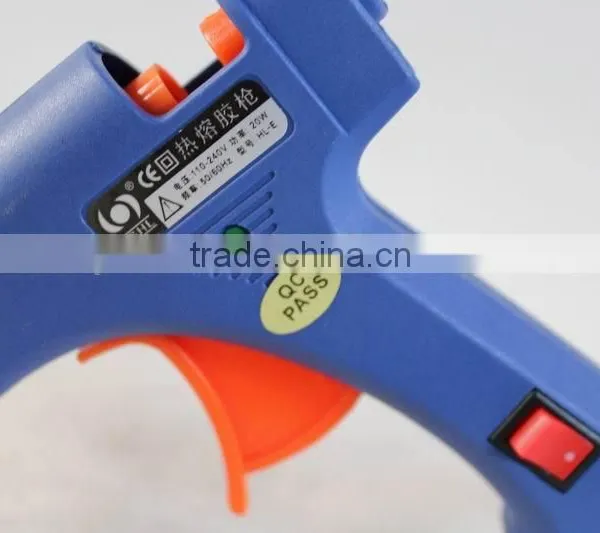 20W Glue Gun + 25pcs 200mm Glue Stick Crafts Repair Tool Mini Electric Heating Hot Melt Glue Gun photo-3