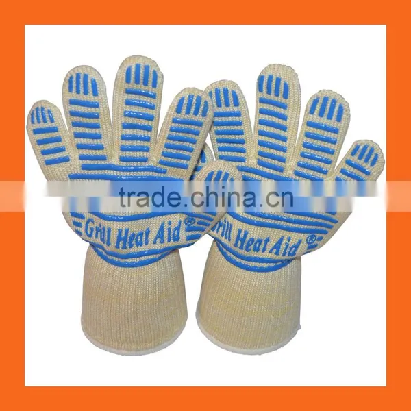 Heat Silicone BBQ Grill Oven Gloves photo-2