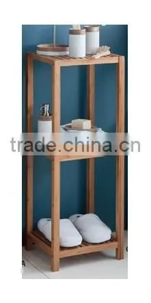 Bamboo Dual Tier Bathroom Shelf