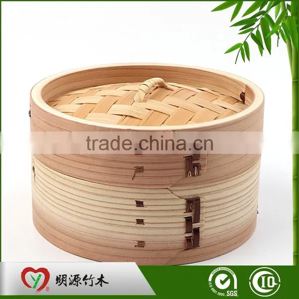 Eco-friendly 3 Tier Bamboo Steamer photo-3