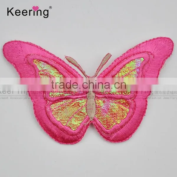 Factory Direct Wholesale Pretty Butterfly Embroidery Patch WEF-742 photo-4