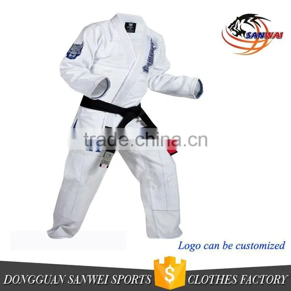 Custom Embroidery Patches Japanese Kimono Uniform 100% Cotton Pearl Weave Fabric With Embroidery and Woven Patches Bjj gi photo-3