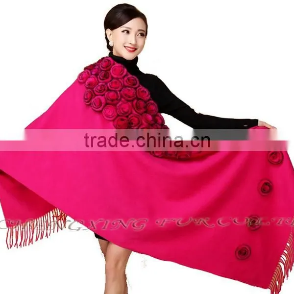CX-B-P-37B Ladies Fashion Cashmere Fringes For Shawls photo-3