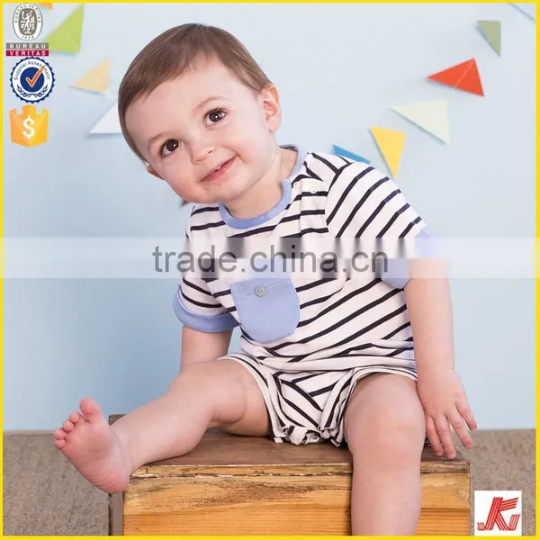 Stripe Baby Rompers Stripe Baby Rompers Cotton photo-2