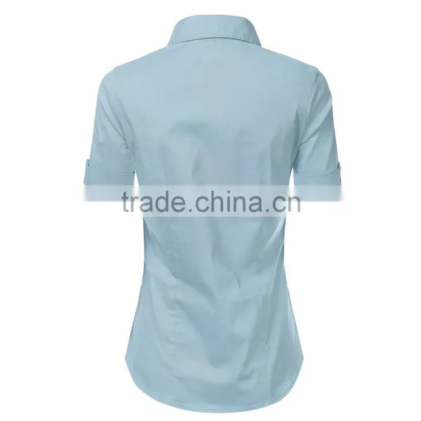 2016 Fashion Business Shirts for Ladies Office Women Working Shirts photo-4