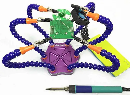 Six Arm Soldering Station For Circuit Board Repair With USB Fan photo-2