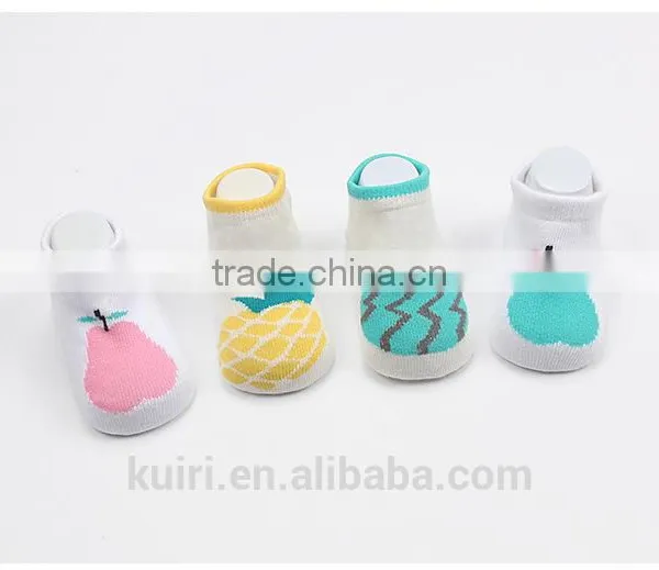 0-4 Years Upset the Baby Socks AB in Cotton Boneless Antiskid Cone Baby Socks, Children Socks 12pair photo-6