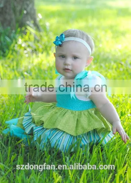 Baby Girls Green Tutu Dress Toddler Kids Christmas Party Dress photo-2