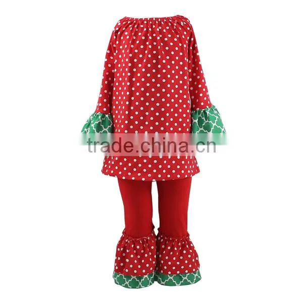 Baby Girls Fall Clothes Quarterfoil Christmas Boutique Girl Toddler Clothing photo-2