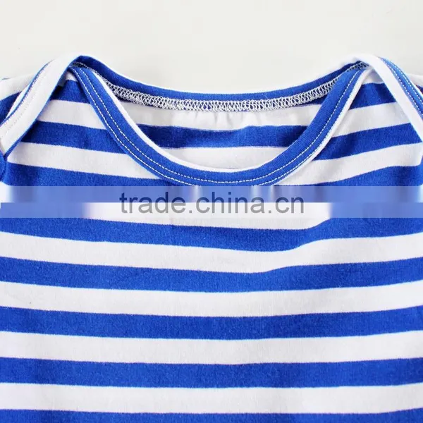 ShiJ 32S 180g Combed Cotton Indiana Striped Summer Baby Clothes Romper photo-6
