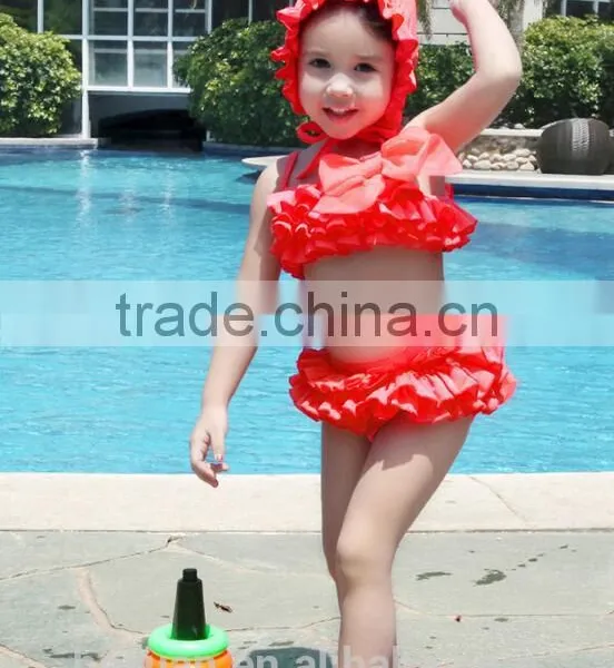 Quick-dry Eslamic Cute Kids Safty Printed Swimwear photo-2
