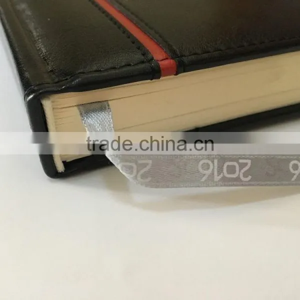 2017/2018 Planner Custom Die-cut Tab Notebook Hardcover PU Leather Emboss/deboss Logo photo-3
