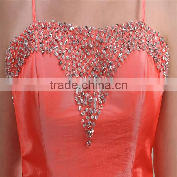 Short Party Cocktail Dress Beaded Pleated Taffeta Short Party Dress AS028 photo-5