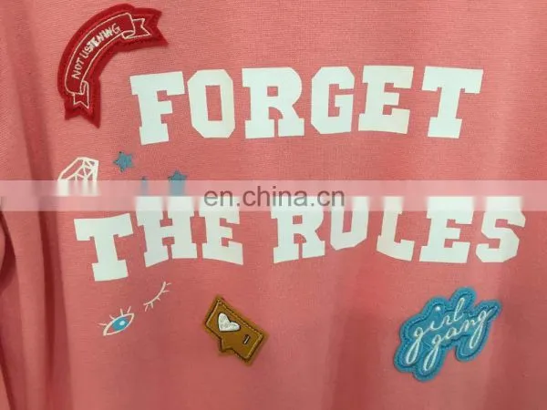 Ladies' Printed Cloth Embroidered Long-sleeved Fleece photo-3