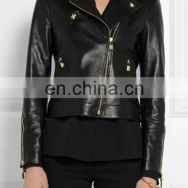 Soft Smooth Lamb Leather Biker Jacket New Style