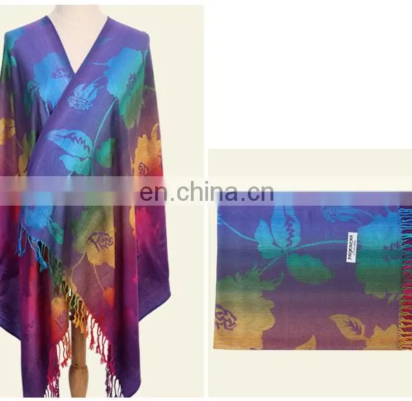 Promotion Jacquard Pattern Wholesale Scarf Hijab Shawl photo-4