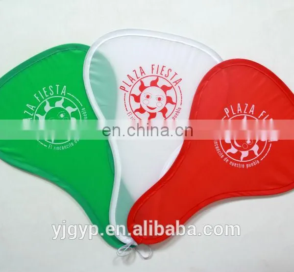 Cheap Promotional T- Shape Nylon Folding Fan photo-6