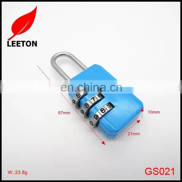 Factory Supply Colorful Metal 3 4 Digit Combination Padlock for Bag photo-6