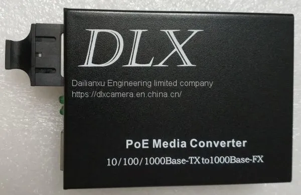 POE IP Camera to Fiber Converter 10/100M/1000M POE IP Fiber Optical Transmitter and Receiver Single Por POE Fiber Conver photo-2