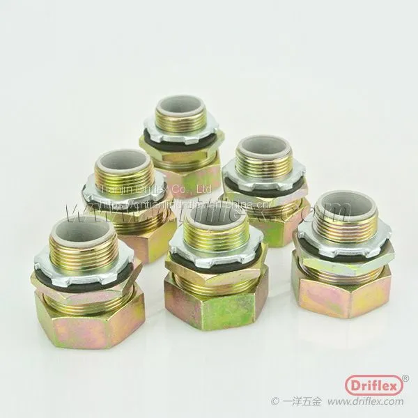 METRIC THREAD METAL STRAIGHT CONDUIT CONNECTOR photo-2