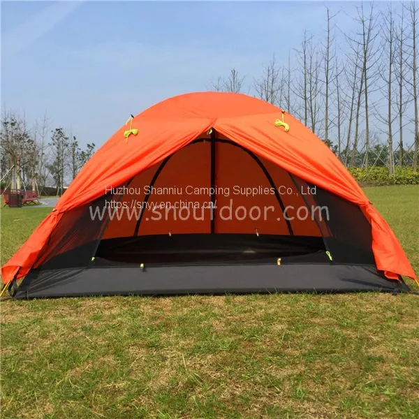 Camping Tent High Quality 2 Person Fiberglass Double Layer Water Proof Partytent Tents Outdoor Equipment photo-5