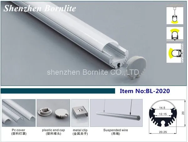 Anodized Led Strip Aluminium Profile for Led Strips Recessed Channel photo-5