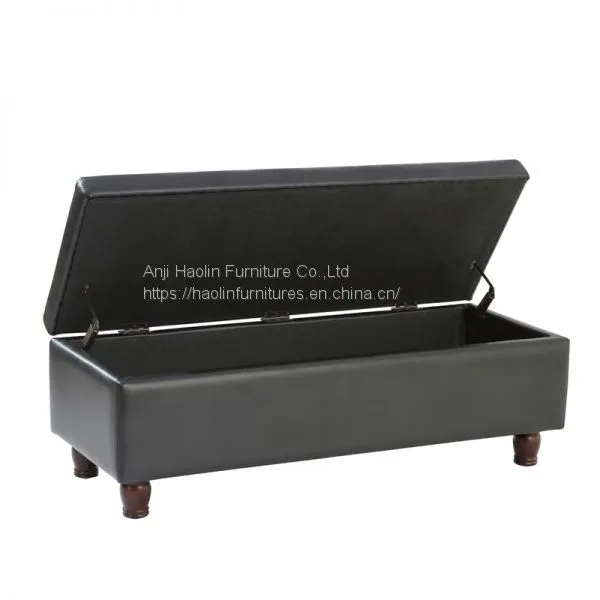 Ottoman Bench for Living Room ,Fabric Ottoman With Storage photo-2