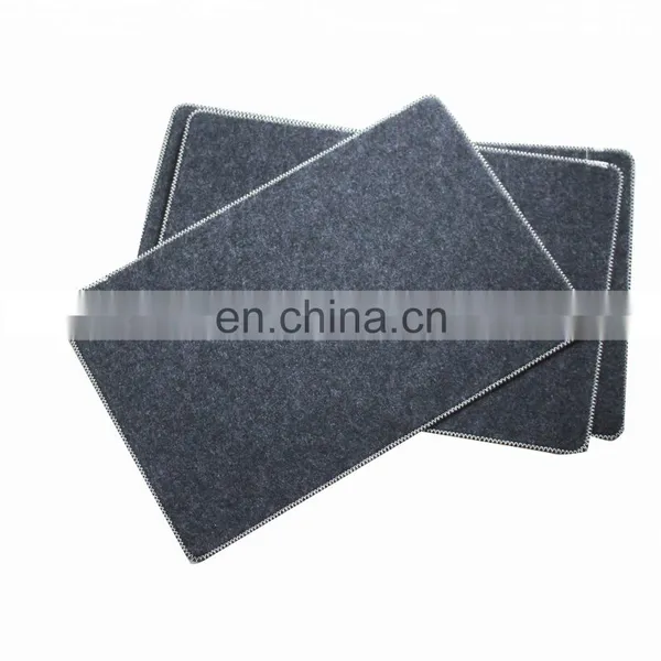Wholesale 3mm Dark Grey Rectangular Felt Placemat photo-2