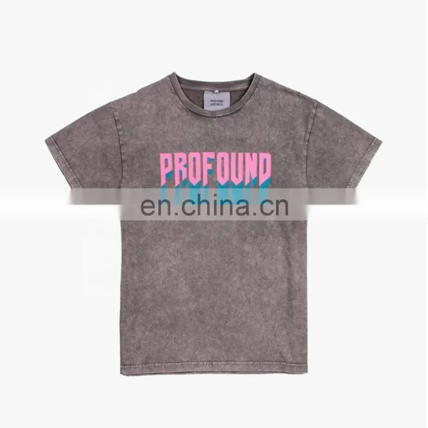 DiZNEW China Manufacturing Custom Printing Washed Old Men's T-shirt photo-2