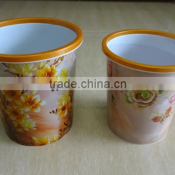 11L Plastic Garbage Bin With Artwork photo-2