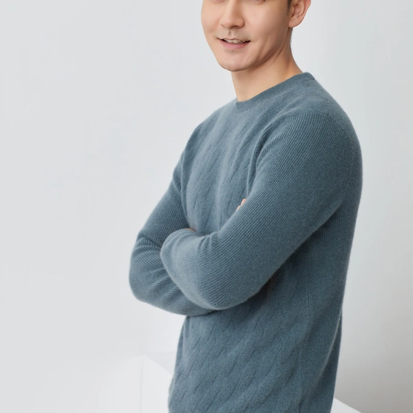 Grey Cashmere Sweater Cashmere Cardigan Sweater Mens Black Cashmere Sweater photo-2