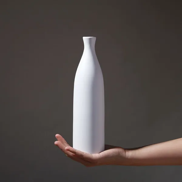 Matte Large Black And White Modern Simple Style Fashion Ceramic For Home Soft Decoration photo-4