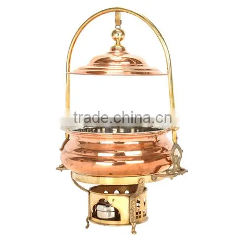Chaffing Dishes With Copper Nickle Polish Finish
